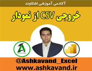 خروجی CSV از نمودار powerbi